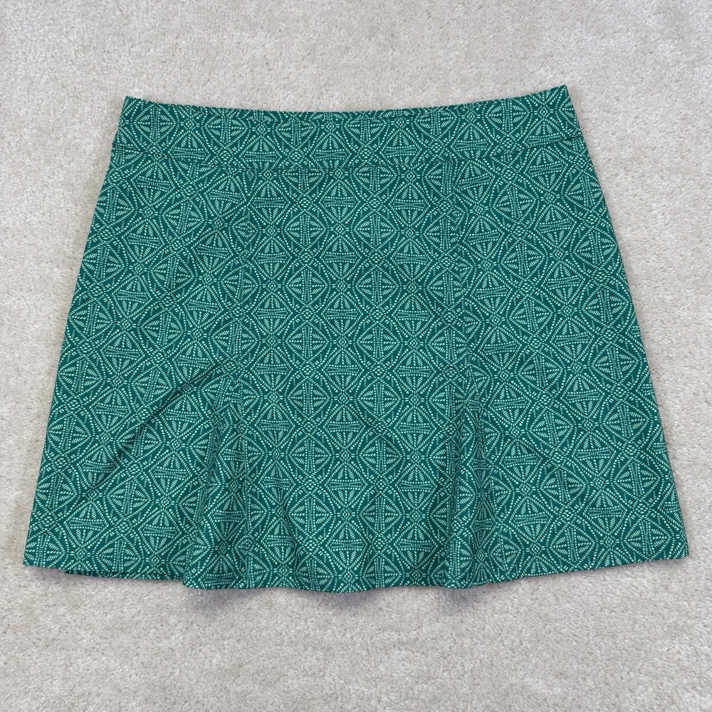 RipSkirt Hawaii Skirt Womens Medium Green Batik Print Wrap Length 1 - Picture 5 of 7